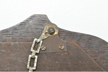 イギリスアンティーク　オーク材　深みのある木の色合いが魅力的なウォールミラー(壁掛け鏡、店舗什器、英国)(R-076582)