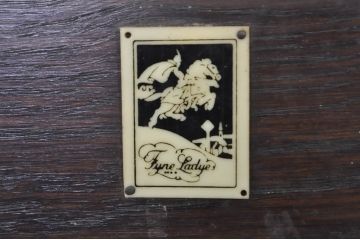 イギリスアンティーク　Fyne Ladye(ファインレディ)　オーク材　フック付きで便利なウォールミラー(壁掛け鏡、ウォールハンガー、コートハンガー、帽子掛け、店舗什器、英国)(R-076583)