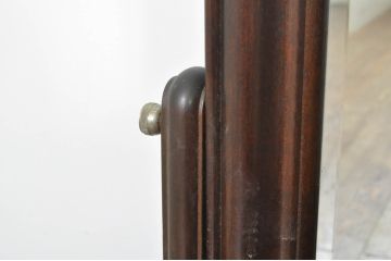 中古　松本民芸家具　シックな佇まいが魅力的なA型置き鏡(卓上ミラー、スタンドミラー)(定価約14万3千円)(R-076589)