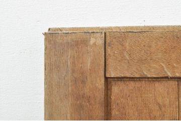 フランスアンティーク　オーク材　明るい木味であたたかな空間を演出するソリッドオークパネル1枚(建具、板戸、窓)(R-076591)