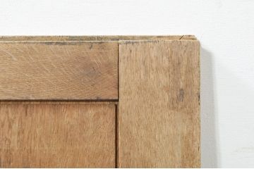 フランスアンティーク　オーク材　明るい木味であたたかな空間を演出するソリッドオークパネル1枚(建具、板戸、窓)(R-076591)