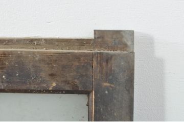 アンティーク建具　レトロ空間におすすめな縦格子のガラス窓3枚セット(引き戸、ガラス戸)(R-076592)