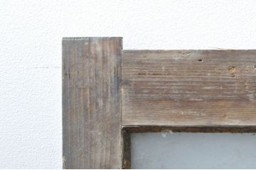 アンティーク建具　レトロ空間におすすめな縦格子のガラス窓3枚セット(引き戸、ガラス戸)(R-076592)