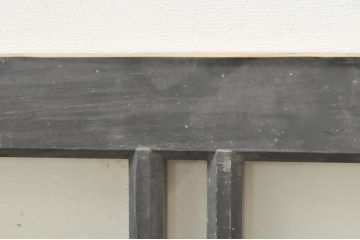 アンティーク建具　落ち着いた和の空間を演出するフィックス窓2枚セット(ガラス欄間、明かり取り、明り取り、FIX窓、ガラス窓、嵌め殺し)(R-076593)