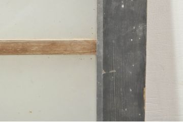 アンティーク建具　落ち着いた和の空間を演出するフィックス窓2枚セット(ガラス欄間、明かり取り、明り取り、FIX窓、ガラス窓、嵌め殺し)(R-076593)