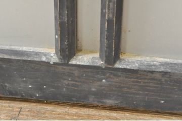 アンティーク建具　落ち着いた和の空間を演出するフィックス窓2枚セット(ガラス欄間、明かり取り、明り取り、FIX窓、ガラス窓、嵌め殺し)(R-076593)