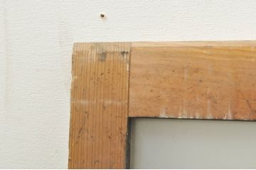 アンティーク建具　落ち着いた和の空間を演出するフィックス窓2枚セット(ガラス欄間、明かり取り、明り取り、FIX窓、ガラス窓、嵌め殺し)(R-076593)
