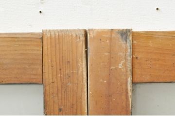 アンティーク建具　落ち着いた和の空間を演出するフィックス窓2枚セット(ガラス欄間、明かり取り、明り取り、FIX窓、ガラス窓、嵌め殺し)(R-076593)