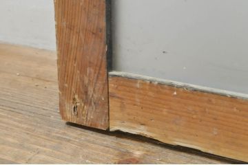 アンティーク建具　落ち着いた和の空間を演出するフィックス窓2枚セット(ガラス欄間、明かり取り、明り取り、FIX窓、ガラス窓、嵌め殺し)(R-076593)