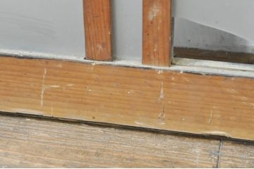 アンティーク建具　落ち着いた和の空間を演出するフィックス窓2枚セット(ガラス欄間、明かり取り、明り取り、FIX窓、ガラス窓、嵌め殺し)(R-076593)