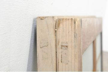 アンティーク建具　落ち着いた和の空間を演出するフィックス窓2枚セット(ガラス欄間、明かり取り、明り取り、FIX窓、ガラス窓、嵌め殺し)(R-076593)