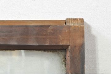 アンティーク建具　レトロな空間作りにおすすめなガラス窓2枚セット(引き戸、ガラス戸)(R-076595)