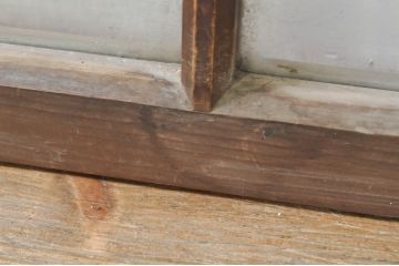 アンティーク建具　レトロな空間作りにおすすめなガラス窓2枚セット(引き戸、ガラス戸)(R-076595)