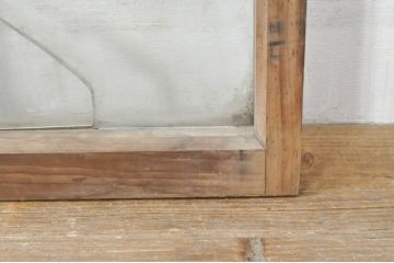 アンティーク建具　レトロな空間作りにおすすめなガラス窓2枚セット(引き戸、ガラス戸)(R-076595)