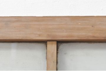 アンティーク建具　レトロな空間作りにおすすめなガラス窓2枚セット(引き戸、ガラス戸)(R-076595)