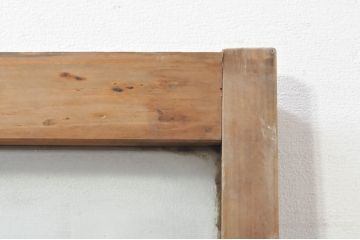 アンティーク建具　レトロな空間作りにおすすめなガラス窓2枚セット(引き戸、ガラス戸)(R-076595)