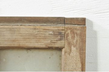 アンティーク建具　和モダンな空間づくりにおすすめのガラス窓4枚セット(引き戸、ガラス戸)(R-076596)