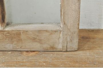 アンティーク建具　和モダンな空間づくりにおすすめのガラス窓4枚セット(引き戸、ガラス戸)(R-076596)