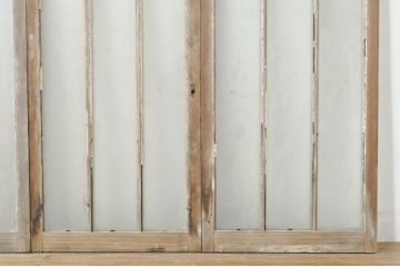 アンティーク建具　和モダンな空間づくりにおすすめのガラス窓4枚セット(引き戸、ガラス戸)(R-076596)