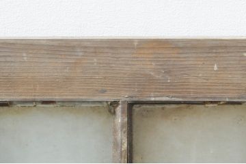 アンティーク建具　和モダンな空間づくりにおすすめのガラス窓4枚セット(引き戸、ガラス戸)(R-076596)