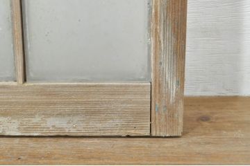 アンティーク建具　和モダンな空間づくりにおすすめのガラス窓4枚セット(引き戸、ガラス戸)(R-076596)