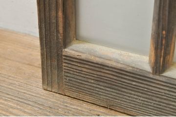 アンティーク建具　レトロな空間作りにおすすめなガラス窓4枚セット(引き戸、ガラス戸)(R-076597)