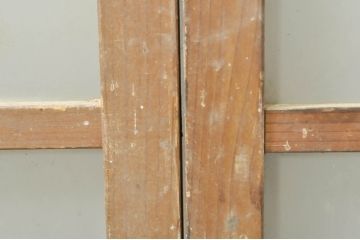 アンティーク建具　レトロな空間作りにおすすめなガラス窓4枚セット(引き戸、ガラス戸)(R-076597)