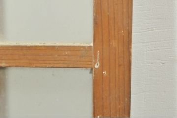 アンティーク建具　レトロな空間作りにおすすめなガラス窓4枚セット(引き戸、ガラス戸)(R-076597)