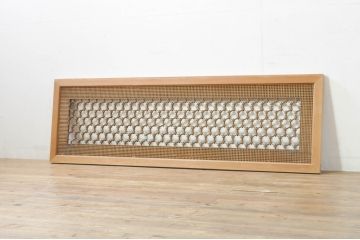 アンティーク建具　上質な和の空間を演出する組子欄間1枚(明り取り、明かり取り)(R-076598)