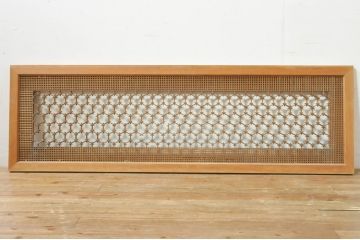アンティーク建具　上質な和の空間を演出する組子欄間1枚(明り取り、明かり取り)(R-076598)
