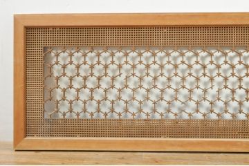 アンティーク建具　上質な和の空間を演出する組子欄間1枚(明り取り、明かり取り)(R-076598)