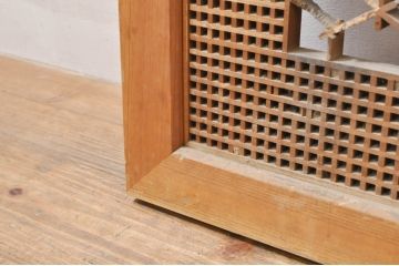 アンティーク建具　上質な和の空間を演出する組子欄間1枚(明り取り、明かり取り)(R-076598)