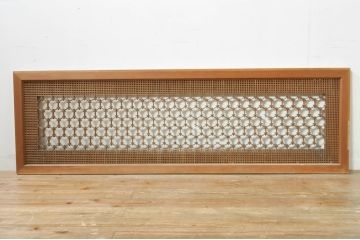 アンティーク建具　上質な和の空間を演出する組子欄間1枚(明り取り、明かり取り)(R-076598)