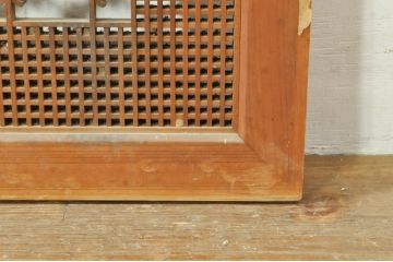 アンティーク建具　上質な和の空間を演出する組子欄間1枚(明り取り、明かり取り)(R-076598)