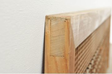 アンティーク建具　上質な和の空間を演出する組子欄間1枚(明り取り、明かり取り)(R-076598)