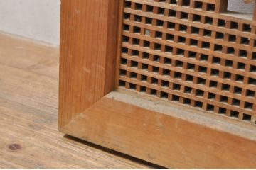 アンティーク建具　上質な和の空間を演出する組子欄間1枚(明り取り、明かり取り)(R-076599)