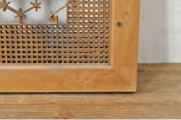 アンティーク建具　上質な和の空間を演出する組子欄間1枚(明り取り、明かり取り)(R-076599)