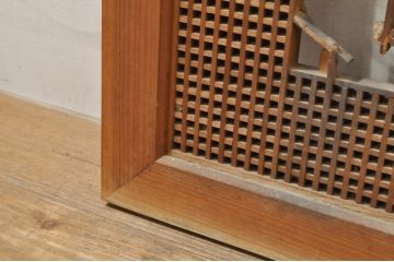 アンティーク建具　上質な和の空間を演出する組子欄間1枚(明り取り、明かり取り)(R-076599)