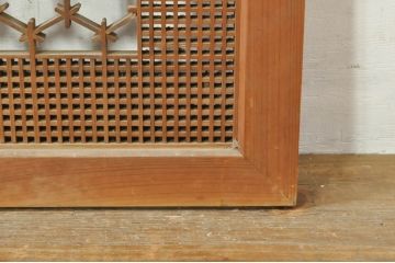 アンティーク建具　上質な和の空間を演出する組子欄間1枚(明り取り、明かり取り)(R-076599)