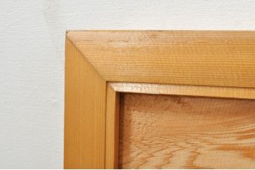 アンティーク建具　和の空間を演出する松と竹デザインの彫刻欄間1枚(明り取り、明かり取り、ランマ)(R-076600)