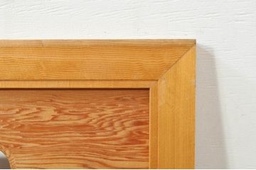 アンティーク建具　和の空間を演出する松と竹デザインの彫刻欄間1枚(明り取り、明かり取り、ランマ)(R-076600)