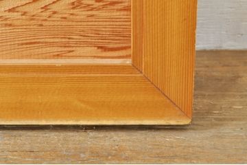 アンティーク建具　和の空間を演出する竹と梅デザインの彫刻欄間1枚(明り取り、明かり取り、ランマ)(R-076601)