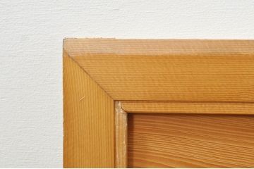 アンティーク建具　和の空間を演出する竹と梅デザインの彫刻欄間1枚(明り取り、明かり取り、ランマ)(R-076601)