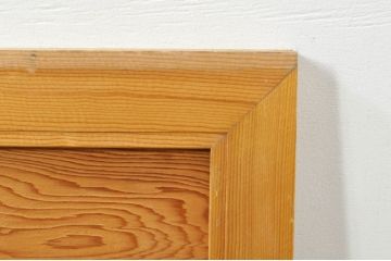 アンティーク建具　和の空間を演出する竹と梅デザインの彫刻欄間1枚(明り取り、明かり取り、ランマ)(R-076601)