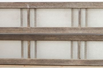 アンティーク建具　和モダンな空間づくりにおすすめの明かり取り4枚セット(明り取り、欄間、ランマ)(R-076602)