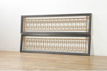 アンティーク建具　落ち着いた和の空間を演出する組子欄間1枚(明り取り、明かり取り、格子欄間、ランマ)(R-076603)