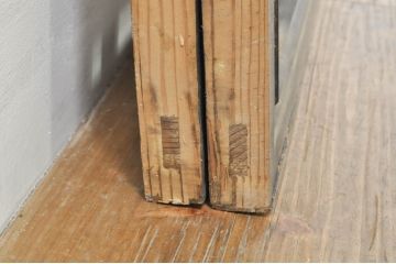 アンティーク建具　落ち着いた和の空間を演出する組子欄間1枚(明り取り、明かり取り、格子欄間、ランマ)(R-076603)