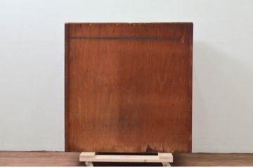 和製アンティーク　さりげなく空間になじむシンプルな引き出し付き飾り棚(本棚、書棚、ブックシェルフ、収納棚)(R-076623)