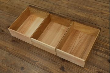和製アンティーク　栓材　大正ロマン　昔懐かしい雰囲気漂う重ね収納棚(戸棚、ガラス戸棚、キャビネット、ガラスケース、食器棚)(R-076632)