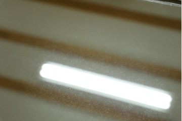 和製アンティーク　指物工芸家具　透かし彫り入り　タモ材の力強い杢目が目を惹く姿見　(R-076651)